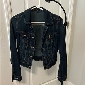 American Eagle Blue Jean Jacket Cropped